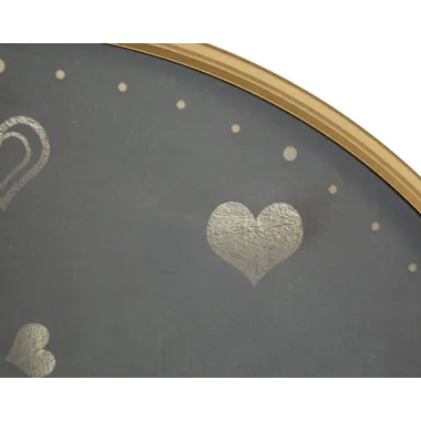 ZEGAR NAŚCIENNY HEARTS 60X6 cm